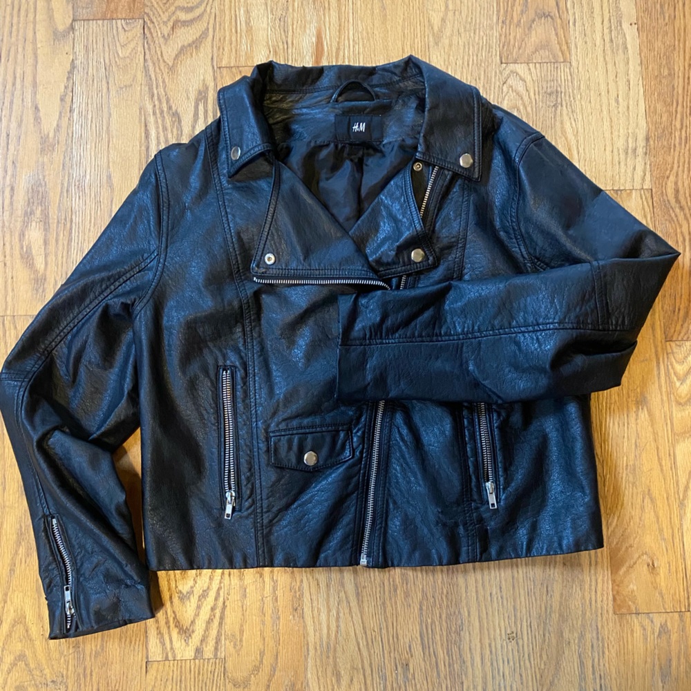 Women’s Vegan Leather Biker Jacket